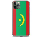 Coque iPhone - Mauritania - Drapeau officiel - Souple - Multicolore - Compatible iPhone 11 Pro