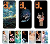 Funda para Oukitel C33 negra de 6,8 pulgadas, carcasa trasera de silicona suave de TPU para Oukitel C33, protección total de 360 grados, anticaídas y a prueba de golpes C33-Style 1
