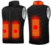 Chaleco calefactable para hombre y mujer, abrigo de invierno con calefacción eléctrica inteligente, chaqueta calefactora USB cálida para acampar S