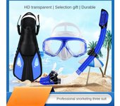 Equipo para deportes al aire libre, esnórquel, gafas de buceo con marco grande Sambo, juego de esnórquel con aletas de tubo de respiración completamente secas L/XL