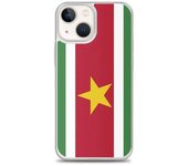 Coque iPhone - Surinam - iPhone 13 mini - Souple - Multicolore - Design Drapeau