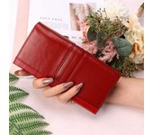 Bolso de mano para mujer, de piel auténtica, moderno, para teléfono móvil, con tarjetero y bolsillo con cremallera. negro
