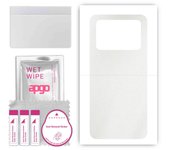 apgo Protective Skin Sticker for the back compatible with Xiaomi Poco M4 5G, Wrap Film, Foil, Vinyl - Pattern Matte Transparent