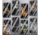 Funda de teléfono de vidrio templado Tiger para iPhone Samsung Galaxy OnePlus Oppo Xiaomi Redmi Note SA 7 8 9 10 11 12 13 14 20 21 22 53 Pro Max Plus Ultra iPhone 6 or 6S
