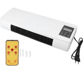 Mini aire acondicionado 2 en 1, calentador eléctrico de pared, control remoto, portátil