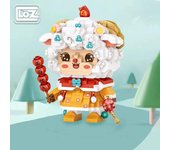 Loz 8926 oveja ceja escupir micropartículas montaje de bloques de construcción muñeca juguete nacional sin caja