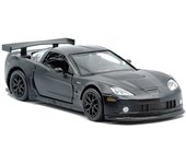 Juguete de modelo de coche fundido a presión Corvette C6 a escala 1/36, vehículo de juguete extraíble para niños pequeños, colección de regalos para niños y niñas 1/36-12.3x5.3x3cm negro