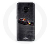 Funda para Samsung Galaxy A8 Plus Formula 1 Max Verstappen F1 negra roja y amarilla