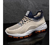 Zapatos de malla de primavera y verano para hombre, nuevos zapatos deportivos informales antideslizantes para viajes y correr, zapatos de moda para hombre 39 negro