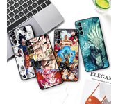 Funda de Anime para Samsung Galaxy S20 FE S9 S21 S10 S22 Ultra 5G S21 Plus S7 S10e S8, Funda negra suave con diseño de dragón g-gokus Samsung S7