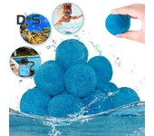 Bolas de filtro para piscinas, bolas de fibra ecológicas para filtrar piscinas, bolas de filtro reutilizables de alta filtración para peceras y piscinas B