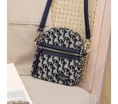 Bolsos cruzados para mujer, modernos y sencillos, minibolsos de hombro con cuadrícula para teléfono, bolsos de lona versátiles con cremallera para mujer.