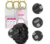 3x apgo MATTE Cristal protector híbrido compatible con Garmin Fenix 7 Pro, nano vidrio flexible, excelente reemplazo para vidrio templado, resistente a rayones