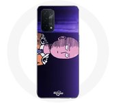 Coque pour Oppo A74 5G Saitama One Punch Man Anime Affiche Violet
