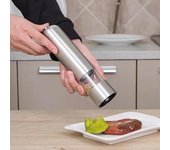 Molinillo de pimienta, molinillo de sal eléctrico con batería, molinillo de pimienta de aspereza ajustable para cocina casera
