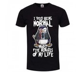 Psycho Penguin - Camiseta para hombre con texto en inglés  I Tried Being Normal Large negro