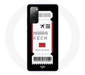 Coque pour Samsung Galaxy S20 FE Billet d'avion Marrakech Maroc