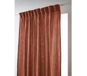 Lot de 2 rideaux galon fronceur  Gaïa  140 x 240 cm  Gaze de Coton  - Gaïa Terracotta - 2 panneaux 140 x 240 cm - Gaïa Terracotta