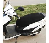Piezas de automóvil para coches, funda de cojín con protección solar para asiento, bicicleta, motocicleta eléctrica transpirable, Scooter L negro