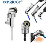 Destornillador de extensión angular con punta magnética de vástago hexagonal de 1/4 de 105 grados, destornillador de ángulo, accesorios para herramientas eléctricas