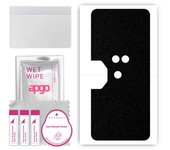 apgo Protective Skin Sticker for the back compatible with Lenovo Legion Duel, Wrap Film, Foil, Vinyl - Pattern Matte Black