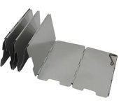 Estufa de gas plegable de 9 placas, parabrisas para exteriores, quemador para cocinar en campamentos, pantalla a prueba de viento, estufa de exterior de aleación de aluminio, protección contra el viento