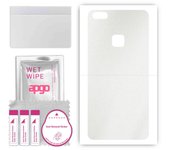 apgo Protective Skin Sticker for the back compatible with Huawei P10 Lite, Wrap Film, Foil, Vinyl - Pattern Matte Transparent