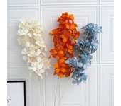 Simulación de flor de frangipani artificial, accesorios para fotos, decoración para el hogar, salón, boda blanco