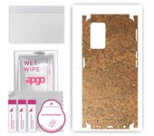 apgo Protective Skin Sticker for the back+sides compatible with Oppo A96 4G, Full Wrap Film, Foil, Vinyl - Pattern Rusty Copper
