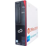 PC de escritorio Fujitsu ESPRIMO serie SFF Windows 11 Pro 8.ª generación Memoria 16 GB Wi-Fi inalámbrico Bluetooth Teclado inalámbrico DVD Core i5-8400