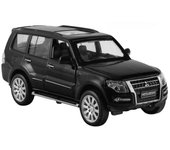 Mitsubishi PAJERO - Coche de juguete de aleación a escala 1/32, fundido a presión, simulación de metal, con sonido y luz, regalo para niños negro