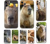 Funda de teléfono Capybara para iPhone 5, 5s, 6, 6s, 7, 8 Plus, X, 10, XR, XS, 11, 12, 13, Mini Pro Max, color negro, TPU iphone 5 5S SE 2016