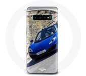 Coque pour Samsung Galaxy S10 plus Formule 1 McLaren Voiture Bleu