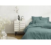 Housse de couette 100%  Satin de coton Peigné  / 80 fils /cm² - Céladon - Housse de couette 140 x 200 cm
