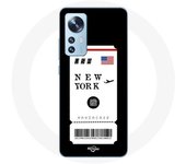 Coque pour Xiaomi Mi 12 / 12X Billet d'avion New York