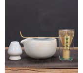Soporte de cerámica para té verde matcha, cuenco, batidor de bambú, molinillo, cepillos, soporte para herramientas de té, accesorios para té, vajilla