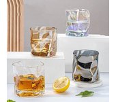 Vasos de whisky premium de 200 ml, vaso de cerveza con forma irregular, ideal para whisky escocés y bourbon, elegante decoración para el hogar y regalo para hombres. 201-300ml puro
