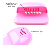 Mini secador de esmalte de uñas portátil, ventilador, secador de esmalte de uñas, Enfriador de uñas, herramienta de Arte de uñas blanco