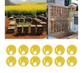 12pcs New Yellow Beekeepers Bee Hive Nuc box Entrance Gates Beekeeping Equipment