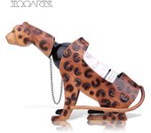 TOOARTS Leopard Wine Shelf Leopard Metal Sculpture Home Interior Crafts Nuevo