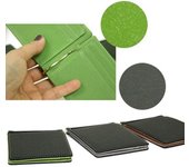 Mini billetera plegable ultrafina con Clip mágico para dinero, tarjetero de piel sintética, nueva moda one size café