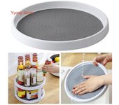 Bandeja de almacenamiento de cocina giratoria antideslizante de gran capacidad, organizador de condimentos de cocina redondo portátil, tocadiscos, suministros para el hogar S