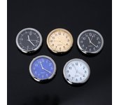Reloj electrónico universal para coche, adhesivo para salpicadero, decoración noctilucente para SUV blanco