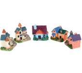 Marca Casa de muñecas miniatura artesanía decoración bonsái jardín micro paisaje decoración terrario figurita jardín de hadas paisaje DIY villa europea 5