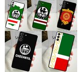 Funda con la bandera de Chechenia y lobo checheno para Samsung Galaxy S24, S23, S22 Ultra, Note 10 Plus, Note 20, S9, S10, S20, S21 FE, carcasa trasera Note 20 Ultra