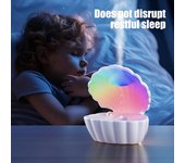 Humidificador antigravedad, humidificador de vapor frío con altavoz compatible con Bluetooth, tanque de agua de 550 ml, humidificador de gotas de agua con luz nocturna. blanco