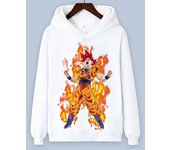 Sudaderas con capucha de moda para hombre, ropa deportiva, ropa de anime japonés, sudaderas con capucha, abrigos de primavera y otoño S azul/blanco