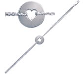Les Trésors De Lily [C7279] - Pulsera de plata 'Love' - 15 mm plata
