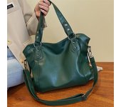 Bolso grande de cuero suave y elegante para mujer, nuevo bolso de hombro de gran capacidad, bolso de viaje moderno para mujer, bolso de mano grande para compras