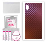 apgo skin sticker film foil vinyl for the BACK compatible with Samsung Galaxy A10, scratch-resistant, easy to install - Carbon Chameleon CAKA5